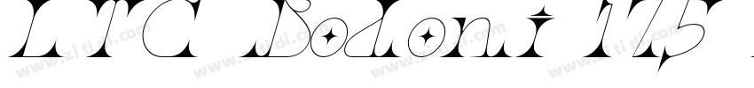 LTC Bodoni 175 Itali字体转换